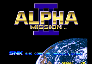 Alpha Mission II + ASO II - Last Guardian Title Screen